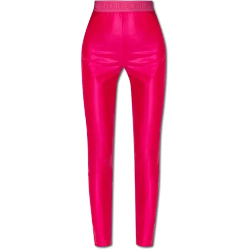 Leggings mit Logo , Damen, Größe: L - Versace Jeans Couture - Modalova