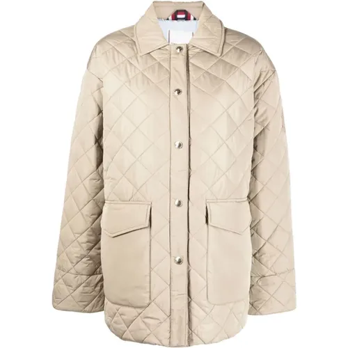 Padded coats , female, Sizes: S/M, XS/S, M/L - Tommy Hilfiger - Modalova