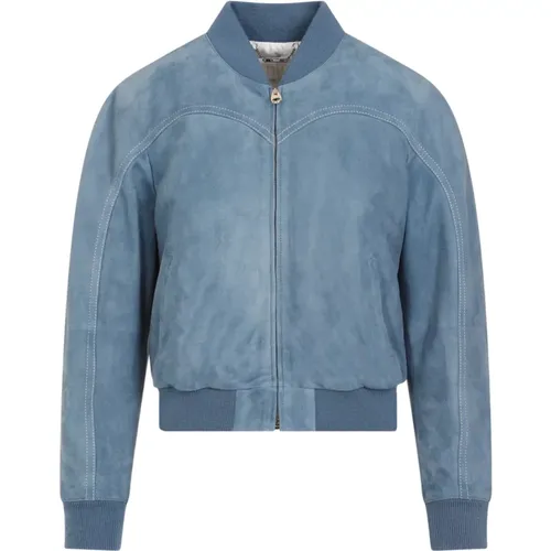 Suede Leather Jacket , female, Sizes: 2XS - Chloé - Modalova