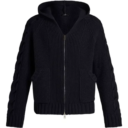 Knitted Hoodie Sweaters , male, Sizes: L, XL - ETRO - Modalova