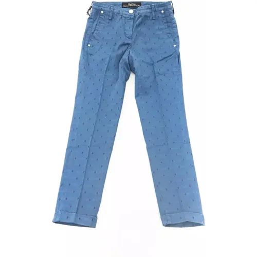 Bestickte Chino Model Jeans mit Pony Skin Label , Damen, Größe: W27 - Jacob Cohën - Modalova