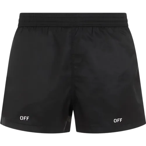 Schwarze Badehose Ss24 , Herren, Größe: L - Off White - Modalova