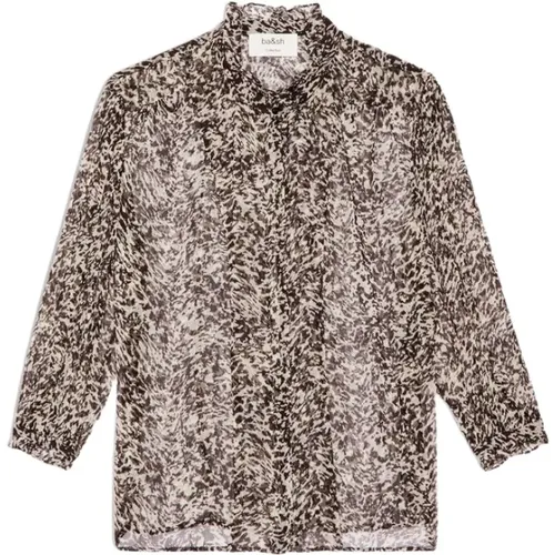 Elia Animal Print Blouse , female, Sizes: M, S - BA&SH - Modalova