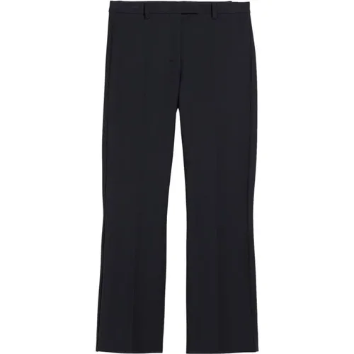 Cotton Blend Flared Pants , female, Sizes: L, M - Max Mara - Modalova