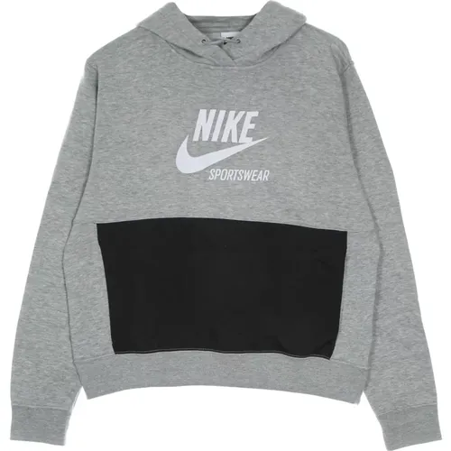 Fleece Hoodie Heritage Long Sleeve Sweatshirt , female, Sizes: L, XS - Nike - Modalova