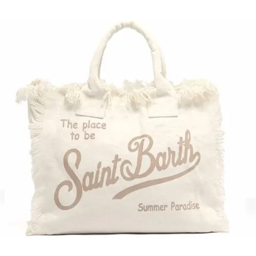 Strandtasche mit Logodruck , Damen, Größe: ONE Size - MC2 Saint Barth - Modalova