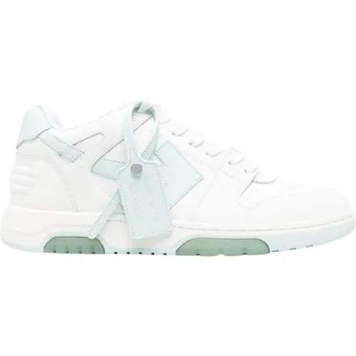 Off , /Mint Leather Out Of Office Trainers , male, Sizes: 6 UK, 9 UK, 11 UK - Off White - Modalova