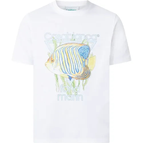 Marine Life T-Shirt , male, Sizes: 2XL - Casablanca - Modalova