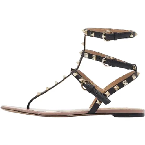 Pre-owned Leather sandals , female, Sizes: 7 UK - Valentino Vintage - Modalova