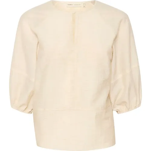 Simple Blouse with Half Sleeves and Round Neck , female, Sizes: L - InWear - Modalova