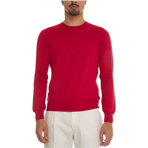 Cotton Round-necked Pullover , male, Sizes: 3XL, 2XL, L, 4XL, M, XL - Gran Sasso - Modalova