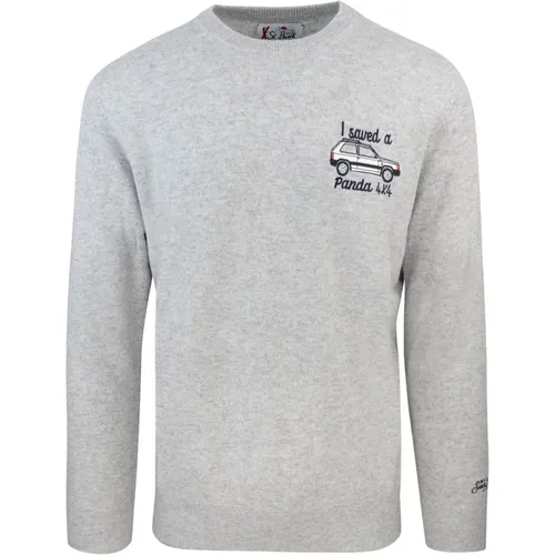 Elegant Grey Sweater , male, Sizes: M, XL, S, L - MC2 Saint Barth - Modalova