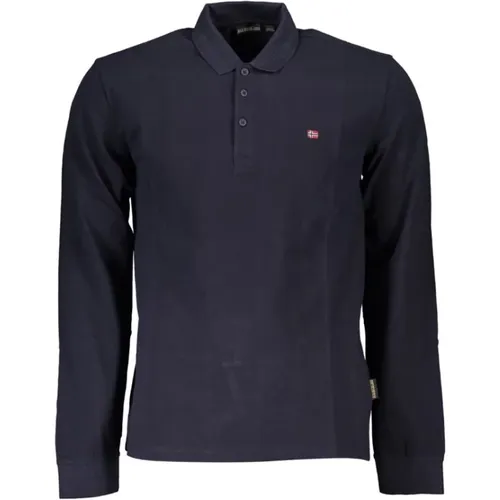 Elegant Long-Sleeved Polo Shirt , male, Sizes: S - Napapijri - Modalova