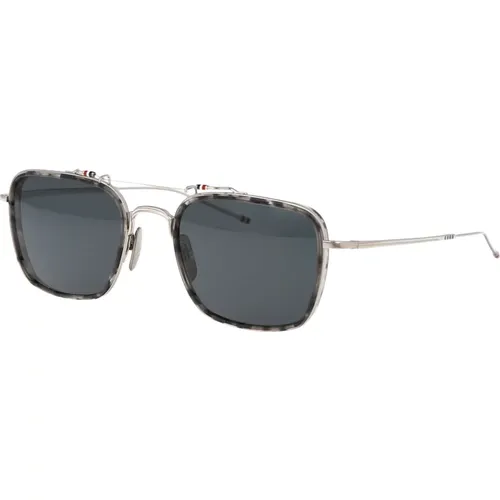 Stylische Sonnenbrille mit einzigartigem Design - Thom Browne - Modalova