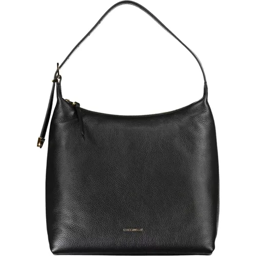 Elegante schwarze Leder-Schultertasche - Coccinelle - Modalova