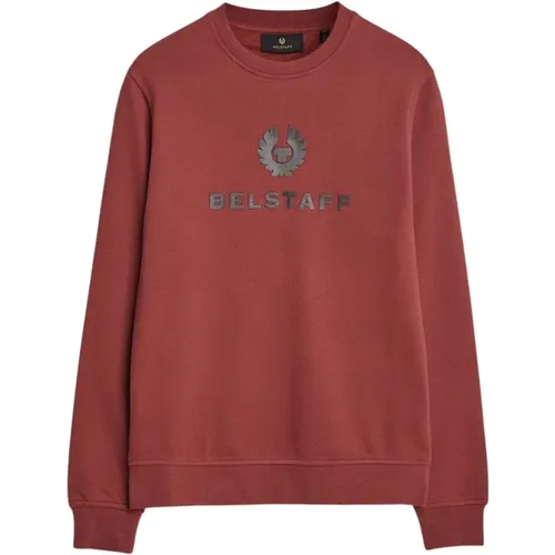 Signature Crewneck Sweatshirt , male, Sizes: XL - Belstaff - Modalova