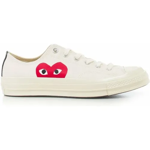 Große Herz Low Top Sneakers , Herren, Größe: 38 EU - Comme des Garçons Play - Modalova