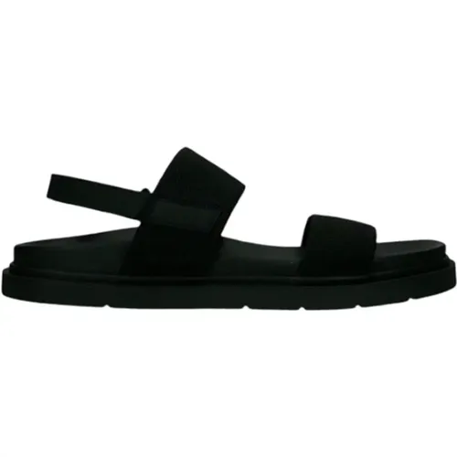 Schwarze Lässige Nylon Sandalen mit 3cm Gummisohle , Damen, Größe: 38 EU - Ecoalf - Modalova