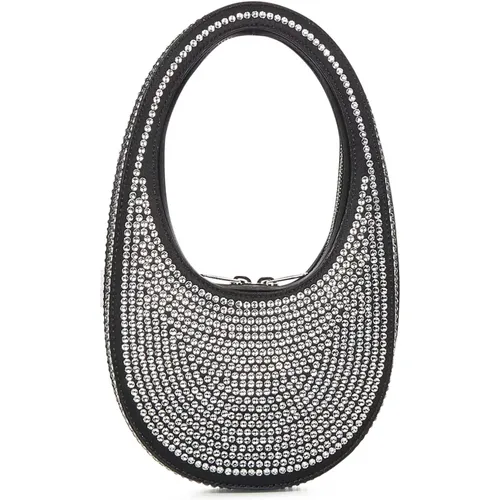 Black Crystal Handbag , female, Sizes: ONE SIZE - Coperni - Modalova