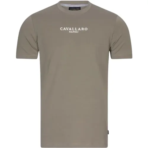 T-Shirts , male, Sizes: L, XL - Cavallaro - Modalova
