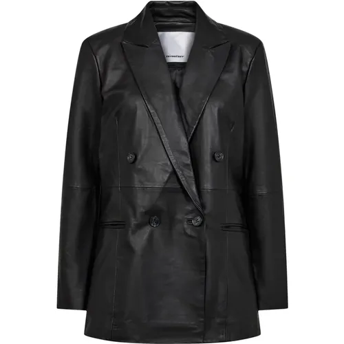 Leather Oversize Blazer , female, Sizes: XL, L, M, S, XS - Co'Couture - Modalova