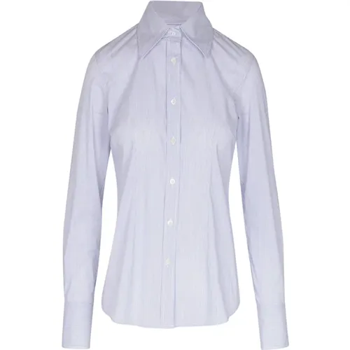 Striped Poplin Shirt , female, Sizes: S, M, L - Mauro Grifoni - Modalova