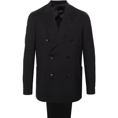 Midnight Wool Suit Set , male, Sizes: 2XL - Lardini - Modalova