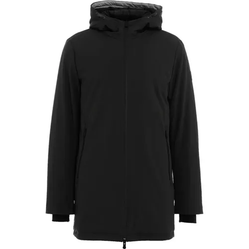 Schwarze Parka für Männer - Bleiben Sie warm und stilvoll , Herren, Größe: XL - People of Shibuya - Modalova