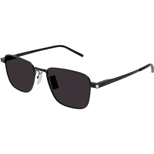 Schwarz/Graue Sonnenbrille SL 529 , unisex, Größe: 52 MM - Saint Laurent - Modalova