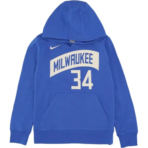 Giannis Antetokounmpo NBA Club Hoodie , Herren, Größe: L - Nike - Modalova