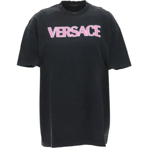 T-Shirts , Damen, Größe: 3XS - Versace - Modalova