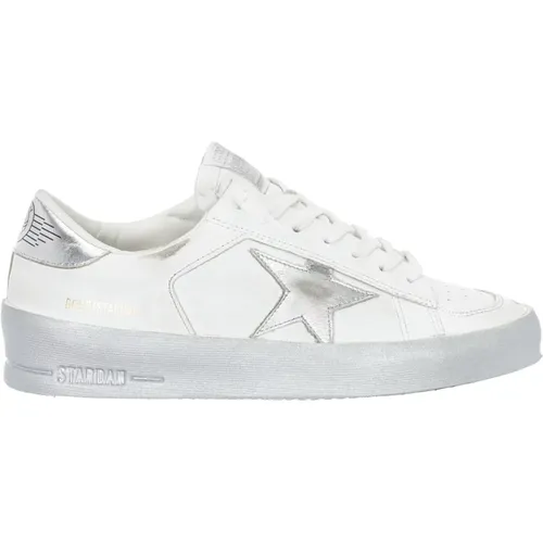 Stardan Leather Sneakers , female, Sizes: 5 UK, 4 UK, 3 UK, 7 UK, 6 UK - Golden Goose - Modalova