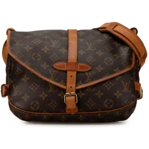 Pre-owned Canvas shoulder-bags , female, Sizes: ONE SIZE - Louis Vuitton Vintage - Modalova