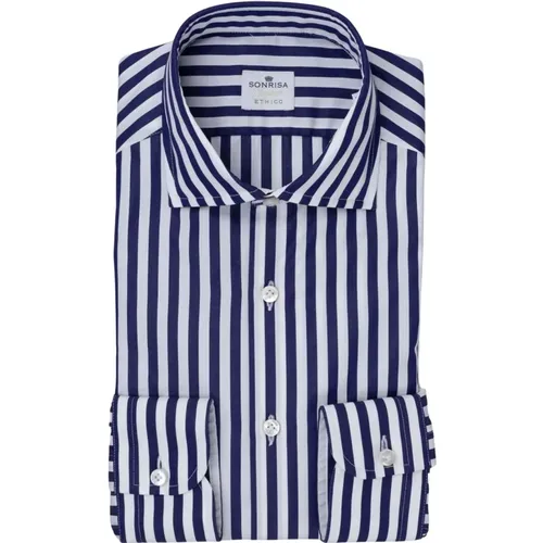Ethico Wide Stripe Shirt , male, Sizes: M, S - Sonrisa - Modalova