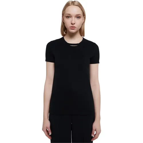Schwarze T-Shirts und Polos von - Elisabetta Franchi - Modalova