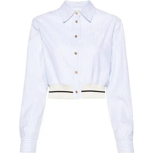 Stripe Embroidered Shirt , female, Sizes: XS, M, S - Palm Angels - Modalova