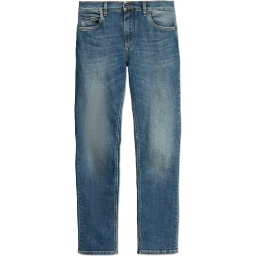 Regular Fit Jeans , Herren, Größe: M - Dolce & Gabbana - Modalova