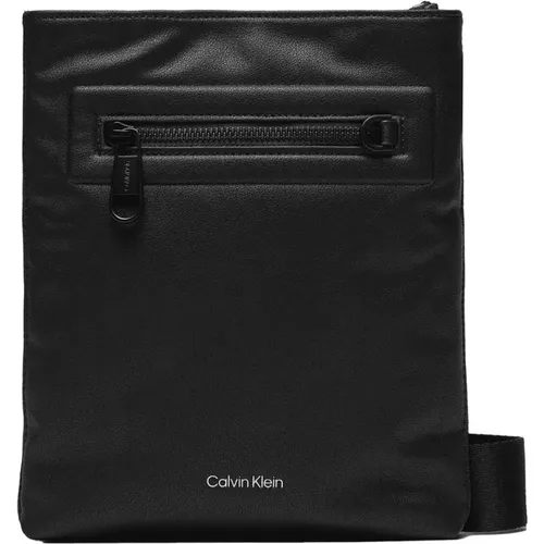 Stilvolle Polyester-Tasche mit Reißverschluss und Außentasche - Calvin Klein - Modalova
