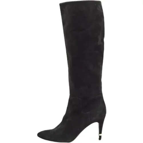 Pre-owned Suede boots , female, Sizes: 6 1/2 UK - Chanel Vintage - Modalova