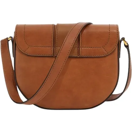 Logo Shoulder Bag in Light Leather , female, Sizes: ONE SIZE - Roberto Cavalli - Modalova