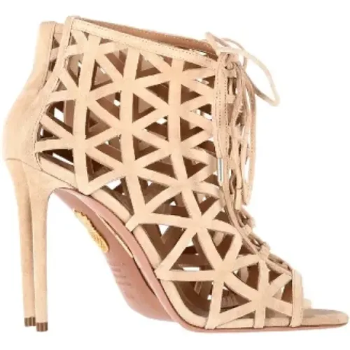 Pre-owned Suede heels , female, Sizes: 3 1/2 UK - Aquazzura Pre-owned - Modalova