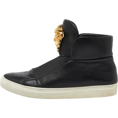 Pre-owned Leather sneakers , male, Sizes: 8 UK - Versace Pre-owned - Modalova