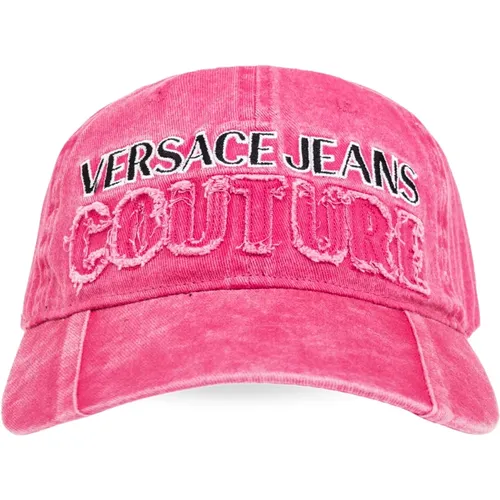 Baseballkappe mit Logo , Damen, Größe: ONE Size - Versace Jeans Couture - Modalova
