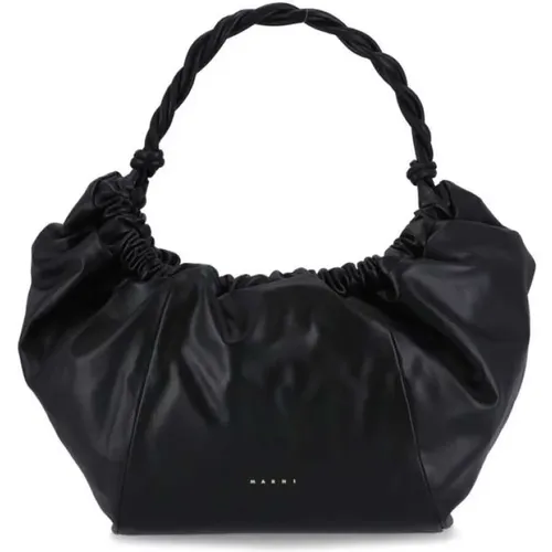 Luxury Leather Handbag , female, Sizes: ONE SIZE - Marni - Modalova