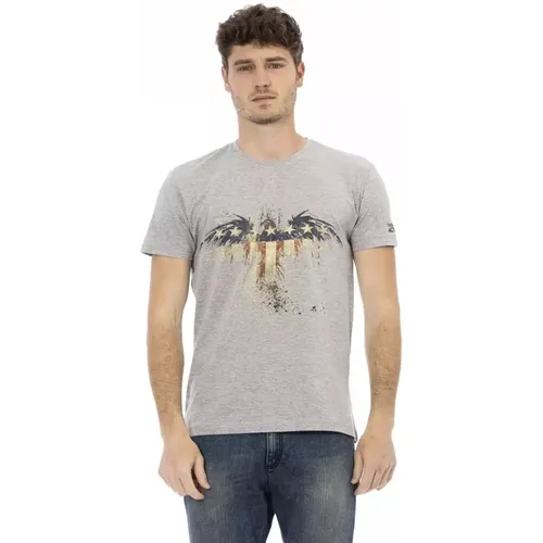 Elevated Casual Tee with Unique Frontprint , male, Sizes: S, XL, 2XL, L, M, 3XL - Trussardi - Modalova