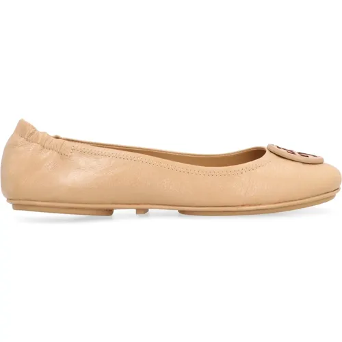 Leder Ballettflats Elastische Zehenlinie , Damen, Größe: 36 EU - TORY BURCH - Modalova