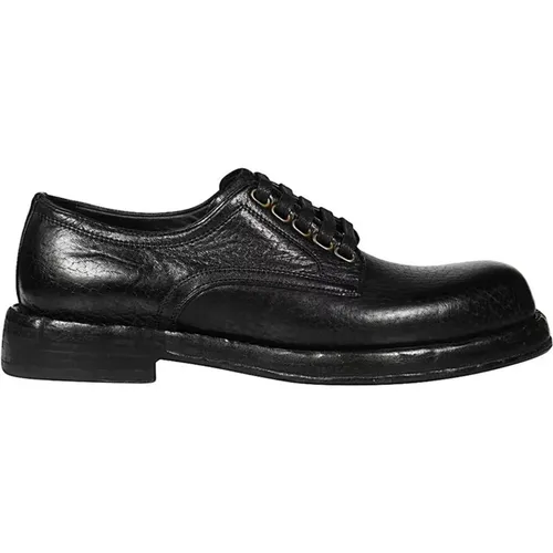 Leather Loafers for Men , male, Sizes: 9 UK, 6 UK - Dolce & Gabbana - Modalova