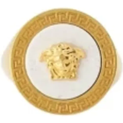 Medusa Relief Ring , Herren, Größe: 54 MM - Versace - Modalova