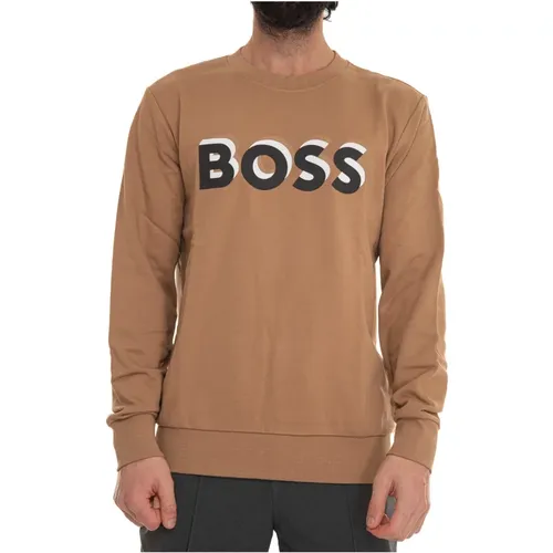 Soleri 07 Crewneck sweatshirt , Herren, Größe: M - Boss - Modalova