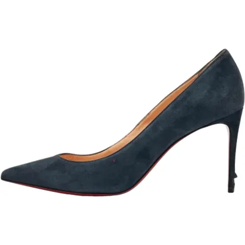 Pre-owned Suede heels , female, Sizes: 5 1/2 UK - Christian Louboutin Pre-owned - Modalova